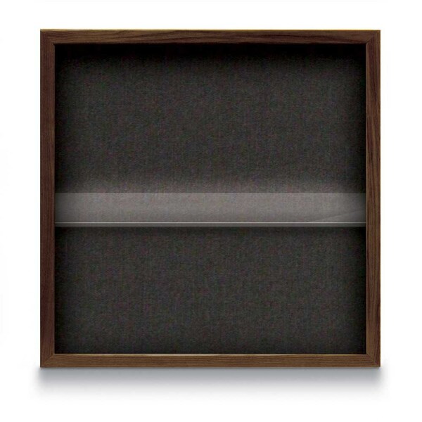 Outdoor Enclosed Combo Board, 48"x36", Bronze Frame/Burgundy & Cork